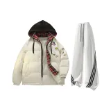 Светлый абрикос + белый, серый, вереск, штаны