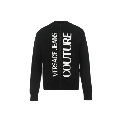 VERSACE JEANS COUTURE Черный мужской трикотаж