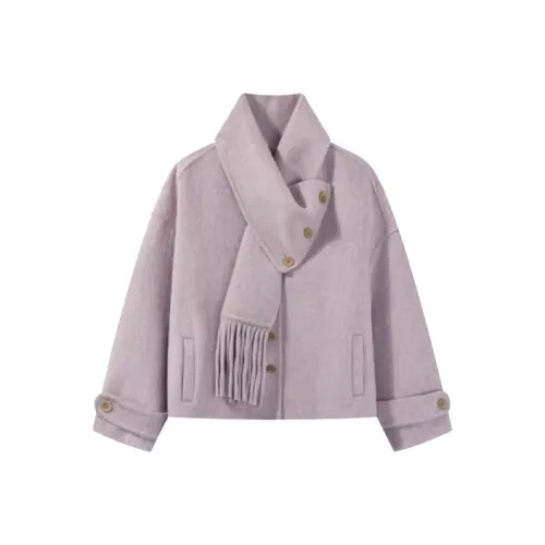 KYKW Фиолетовое Женское Пальто