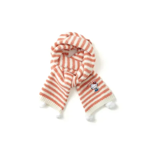 Sanrio Hello Kitty Смесовая шерсть Вязаные шарфы Женские