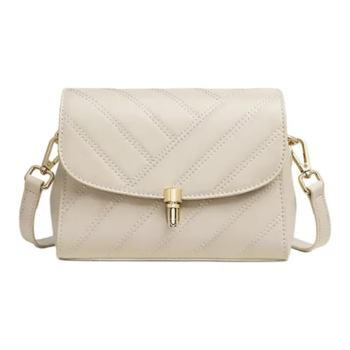 Younger Song Сумка через плечо из коровьей кожи стандартная женская цвет экрю