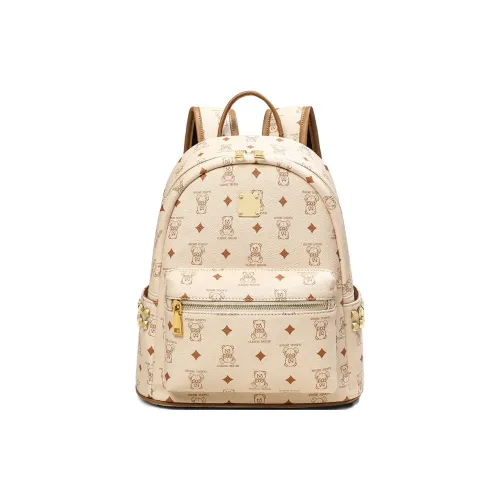 VINEY Рюкзак из синтетической кожи стандартный женский цвет экрю