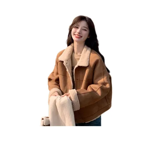 YOUSEKOO Бархат Feel Пальто Женское