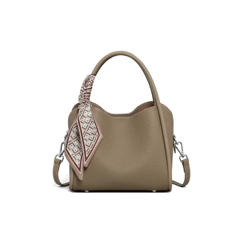 VINEY Коровья кожа Сумка Сумка через плечо Сумка через плечо Стандартная Женская Слоновая серый