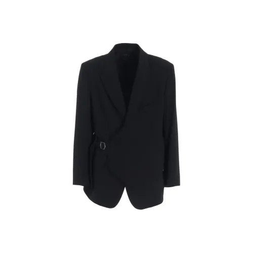 Yohji Yamamoto S'YTE FW25 WASHER Шерсть Gabardine Жилет Передняя часть Куртка Куртки Пальто Унисекс