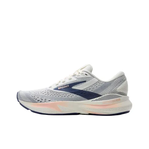 Brooks Adrenaline GTS 24 Дышащие Поддерживающие Беговые Кроссовки Женские Серый Синий Розовый