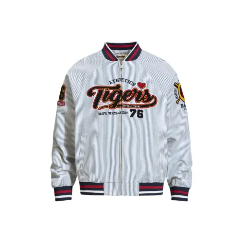 WITHOUTSUMMER Синий с Белым Lettering Унисекс Куртки