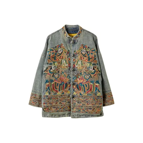 MH Джинсовый синий Женская Джинсовая Куртка