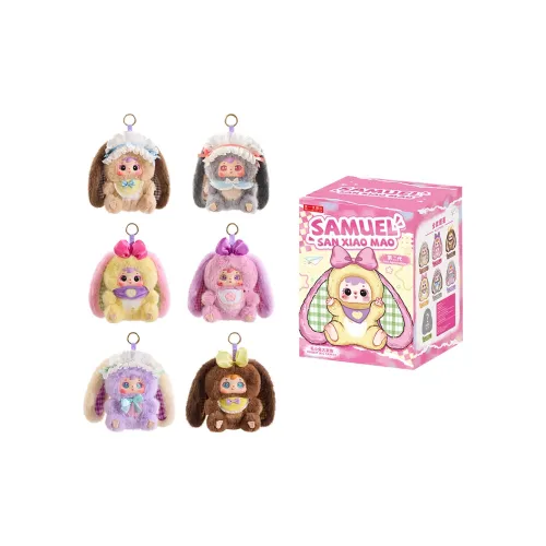 Three Little Fuzzies Big Family 2 Плюшевая кукла Toy 100% Слепые коробки Один Mystery Коробка Целая коробка 6 шт