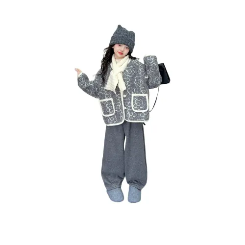 TLIT Серый Kids Шерстяное пальто