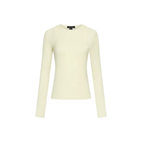 URBAN REVIVO Бежево-желтые Женские T-рубашки