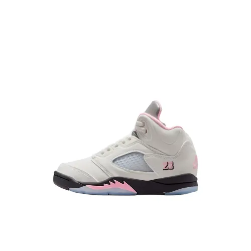 Jordan Air Джордан 5 Low Топ Детские Баскетбольные Кроссовки Розовый Детский Возраст 3-7 Лет