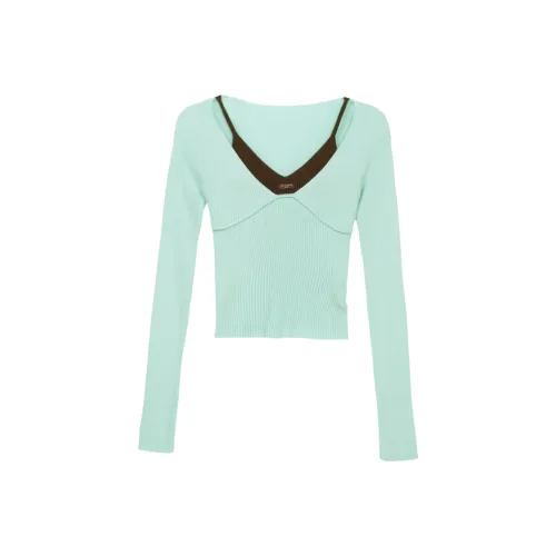 EVPGB Мятно-зеленый Женский Трикотаж