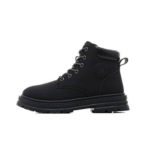 HUANQIU Носки Crew Chelsea Низкий каблук Мужской Черный