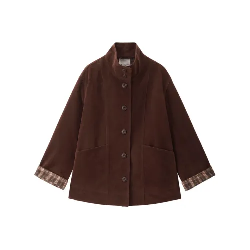 Giordano 08 Красный кофе Женские Куртки