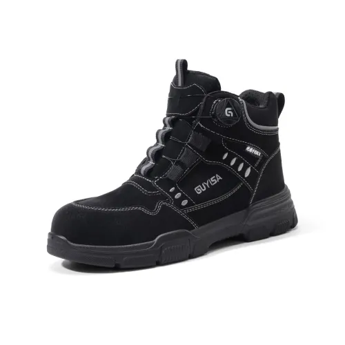GUYISA Защитная обувь унисекс черного цвета