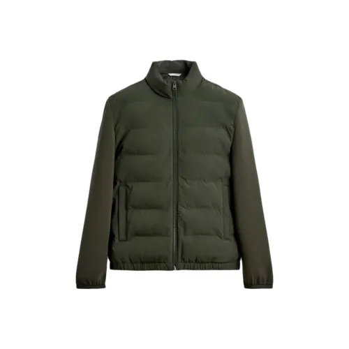 ZARA Collaboration Хаки Мужские пуховики