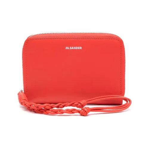 JIL SANDER Телячья кожа Кошелек Женские POPPY Красный