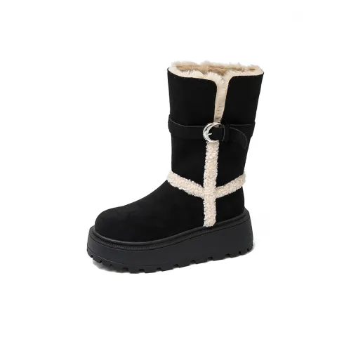 EEueeczs Короткий MID Голень Сноубутсы Женские