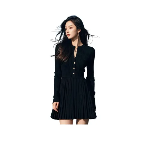 REIUW Длинное платье с длинными рукавами женское