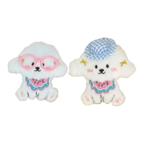 Tak Bebe Милый Стеклянный Шапки Кепки Щенок Вест-хайленд Брелок Плюшевая Подвеска 10 см Рекомендуемая Высота