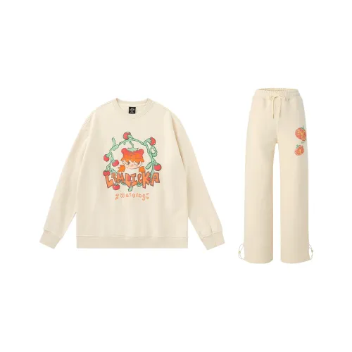 LAMLICKA Свитшот Комплект Унисекс Абрикос