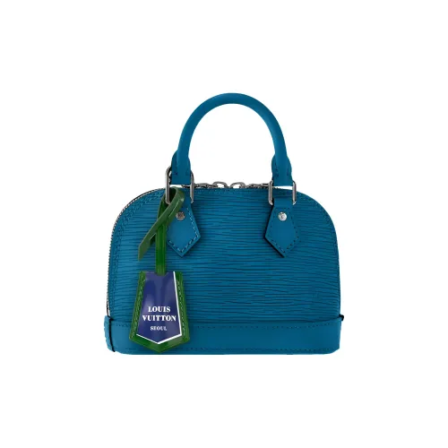 LOUIS VUITTON NANO ALMA Epi Коровья кожа Сумка через плечо Сумка Extra Mini Женская Синяя