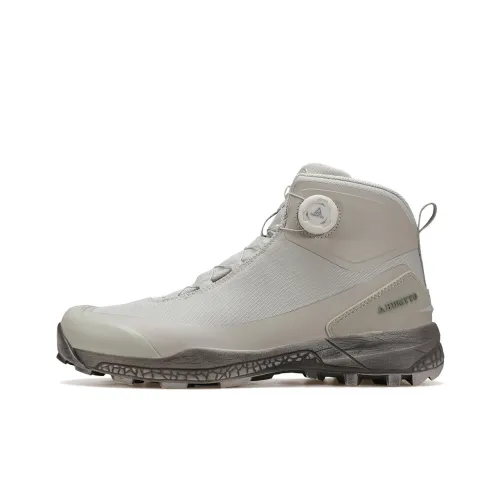 HUMTTO Амортизация противоскользящий легкий высокий топ походная обувь мужская цвет песчаной бури желтый