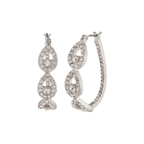 Givenchy Стекло Кристалл Серьги Унисекс Белый