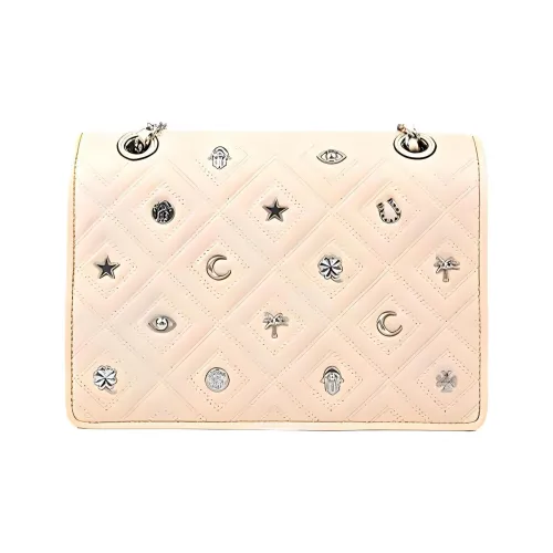 TORY BURCH Fleming Коровья кожа Сумка через плечо Большая Женская Кремово-белая