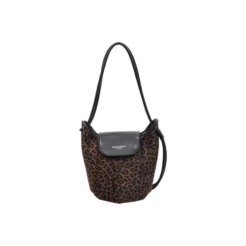 Kwq Кожа Бархат Сумка через плечо Стандартная Черная Кофейная