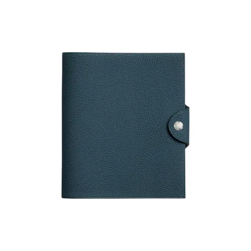 HERMES Ulysse Коровья кожа Togo Защитный чехол Стандартный Унисекс N7 BLEU Tempête Бурный Синий