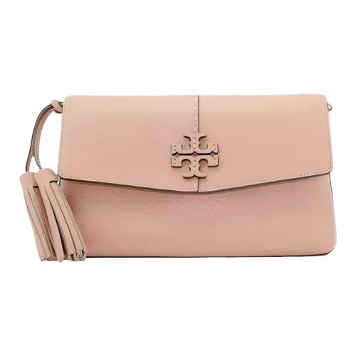 TORY BURCH McGraw Телячья кожа Сумка через плечо Маленькая Женская Розовая