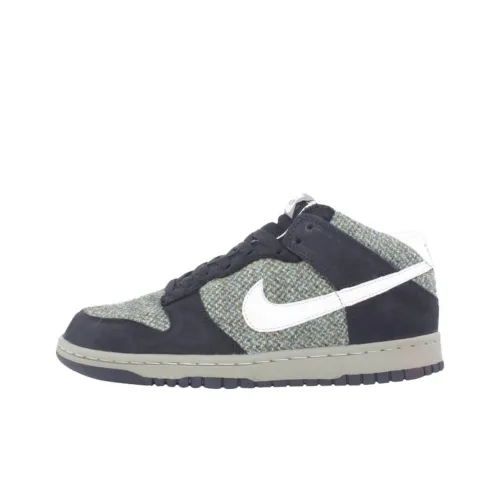 Nike Dunk Mid Топ Скейтборд Кроссовки Женские Черные Серые