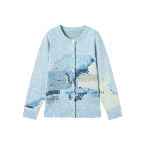 DIALOGUE Пыльно-голубой Женские Свитеры