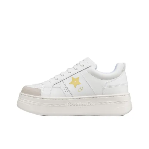 DIOR Star Обувь на платформе Низкие Кроссовки для скейтбординга Женские Белые