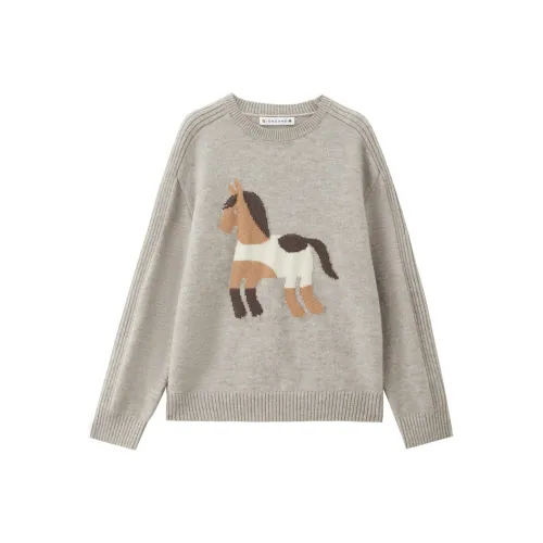 Giordano 03 Бежево-цветочный Серый Женский Трикотаж