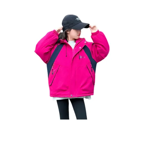 Lanza Повседневный хлопковый пуховик зимний розовый красный для подростков