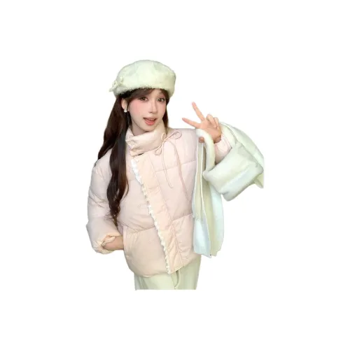 Lan Miao Розовый Женский пуховик