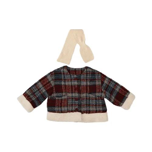 RHOBESAM Jimmy Choo CHANEL вдохновленный утепленный пальто с шарфом цвет изображения Kids куртки