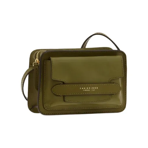 THE BRIDGE Сумка через плечо из кожи женская зеленая
