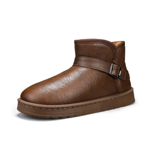 Meiretu Термический Износостойкий Водонепроницаемый Противоскользящий Короткий MID Ботинки для снега на голень Мужские