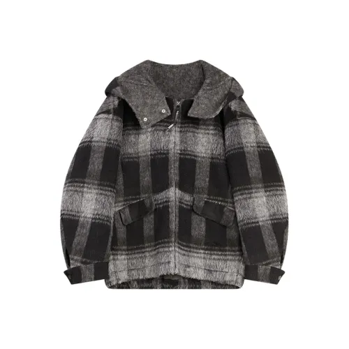 ELLE Черный Белый Женское Пальто