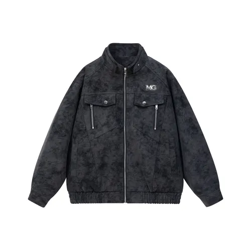 MG Черные Мужские Кожаные Куртки