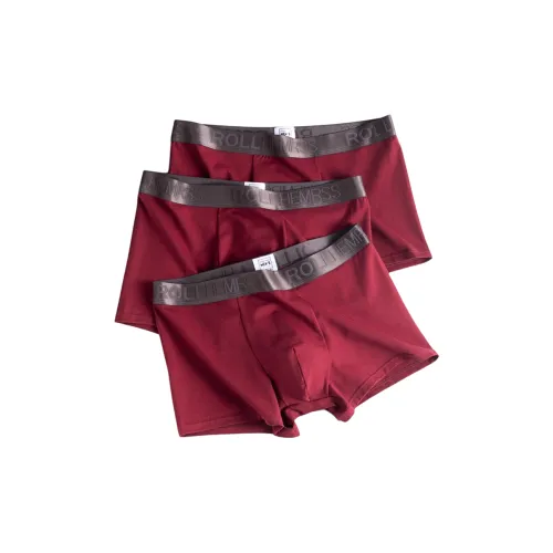 QTUR Керамическая эмаль Красный + Керамическая эмаль Красный + Керамическая эмаль Красный Мужские боксеры