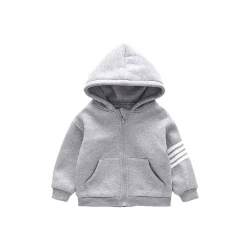 RHOBESAM Сентябрь Детская одежда Конфетный цвет Флис с подкладкой Худи и Свитшоты Пальто Конфетный цвет Флис с подкладкой Пальто Серый Kids Свитшоты