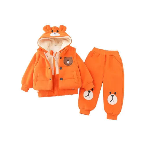 Деревянные дома Повседневная спортивная одежда Набор из 3 шт Дети 3-7 лет