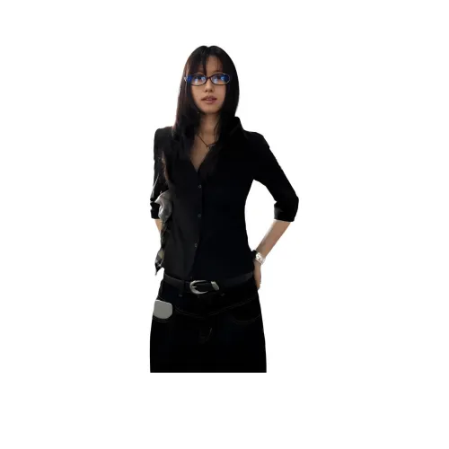 Aghr Черные Женские Рубашки