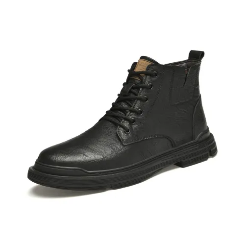 H2 Флис с подкладкой Классический минималистский стиль Модная Мужская обувь Martin Boot Мужская