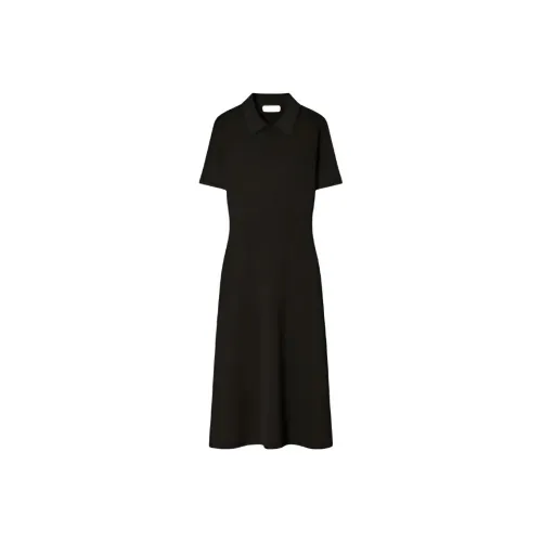 TORY BURCH Короткое платье с короткими рукавами женское черное